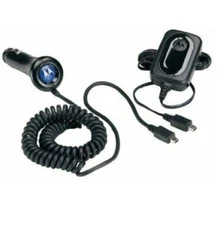 Motorola Charger + VPA Wall Charger and Vehicle Power Adapter Combo Pack EMU/Min
