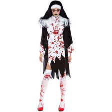 Sexy Mujeres Zombie Monja Juegos con disfraces Adulto JUEGO Hermana Ropa Ropa para club nocturno