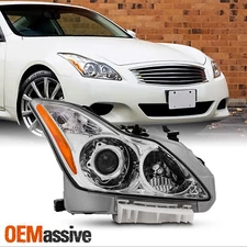 For 2008-2013 Infiniti G37 2014-2015 Q60 Coupe Chrome Headlight Passenger Right
