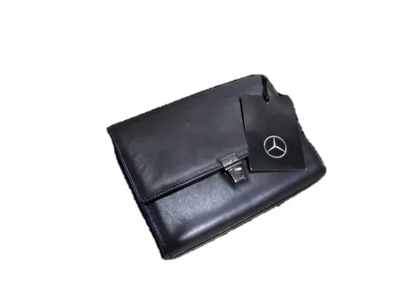 Mercedes Benz Original Ladies Handbag / Shoulder Bag Black Leather