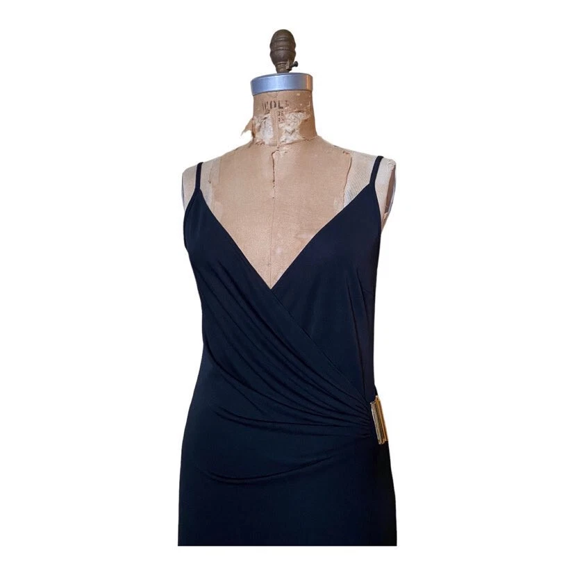 Vintage Aquasuit by La Perla Maxi Swimsuit Cover Up Dress Wrap Robe US size 8 - Image 2 of 4