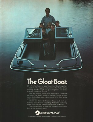 1972 Silverline Family Gloat Boat - Vintage Advertisement