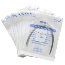 AZDENT Dental Orthodontic Niti Arch Wires Heat Thermal Activated Round ALL SIZE