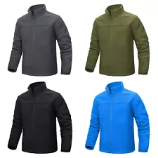 TacVasen Lightweight Casual Full Zip Fleece Jacket Men's Brand New