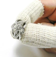 Finger Cots Cotton Finger Guards Elastic Finger Protection Pack of 10