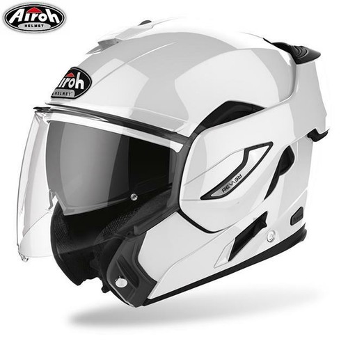 CASCO MOTO IBRIDO INTEGRALE/JET PINLOCK P/J AIROH REV19 BIANCO LUCIDO (XS)  | eBay