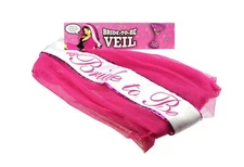 Little Genie Miss Bachelorette Veil (Pink) Pink