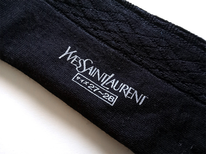 Vintage! Calze eleganti uomo Yves Saint Laurent taglia 9 10 5 27 28 nuove con etichetta Giappone vintage!