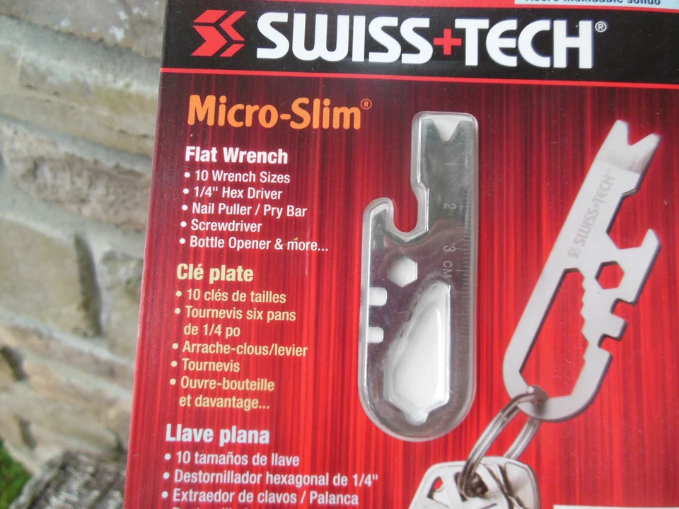 SWISS TECH Llave Micro-Slim Barra de Palanca y Clip Inteligente Ultra 2.0 Nuevo en Paquetes Foto 4 de 4