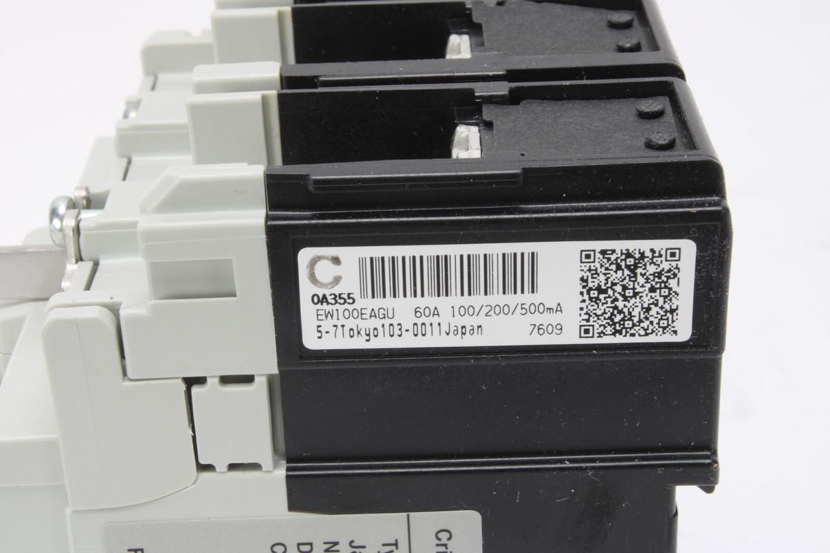 Fuji Electric Ew100eagu Earth Leakage Circuit Breaker 60a 3p