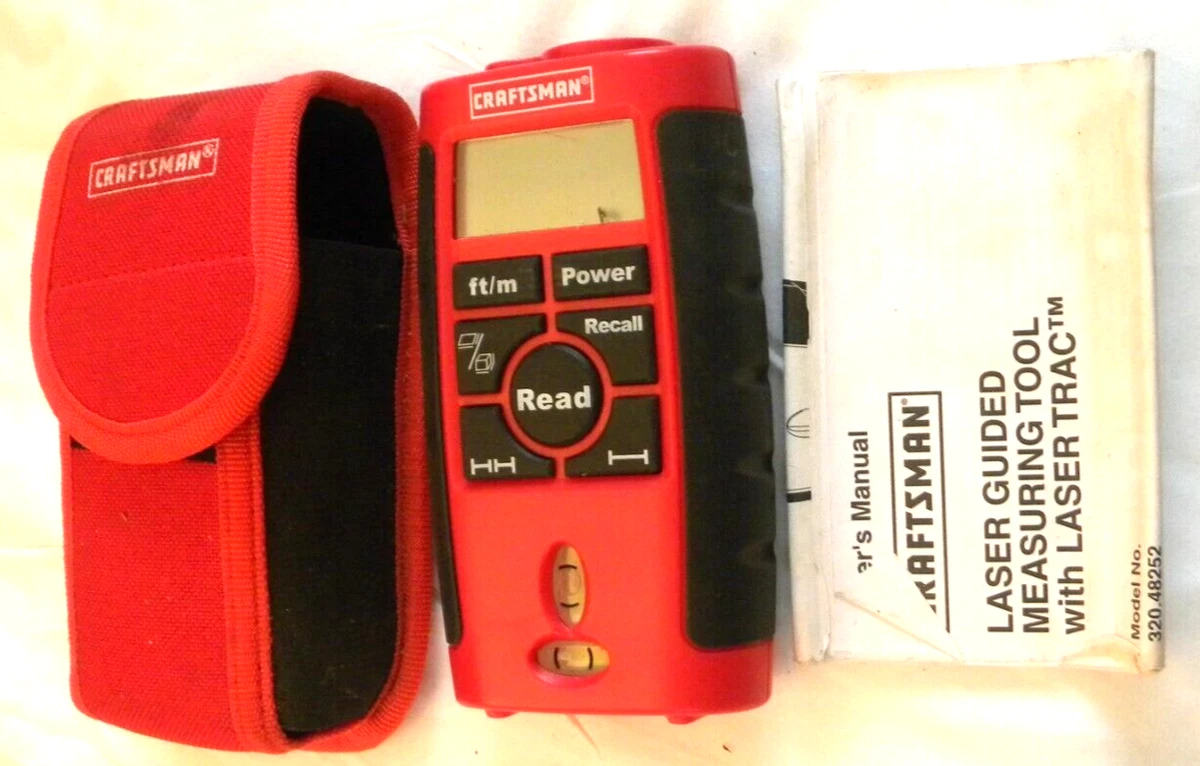 Craftsman Laser Trac Guided Measuring Tool Model No. 320.48252 w Case Manual