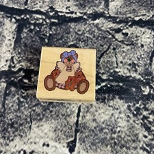 Donna Malone Stamps Ginger Bear Momma Babies Made in USA Wooden Rubber Stamp