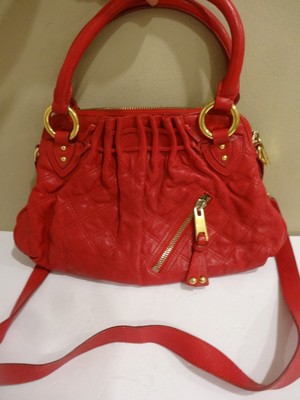 Marc Jacobs Cecilia Bag Y2K Red Quilted Leather Crossbody Bag. | eBay