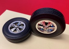 118 Highway 61 Hurst Wheels And Piecrust Cheater Slicks Hwy61 Diorama Tires New