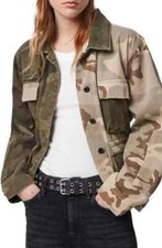 NEW Allsaints MULTICOLOUR  FINCH  DENIM JACKET- Size M SJ215