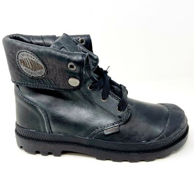 Palladium Baggy Leather Zipper II Black Kids Boots 53454 001