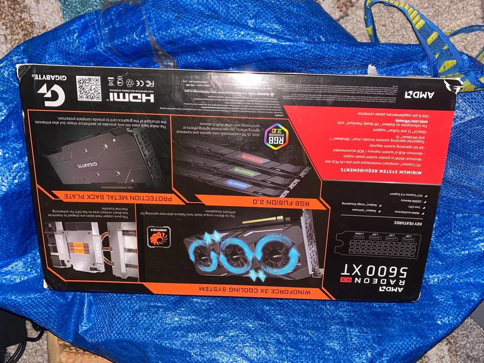 GIGABYTE Radeon RX 5600 XT Gaming OC 6G (Rev. 2.0) Graphics Card, PCIe 4.0, 6GB  - Image 2 of 2