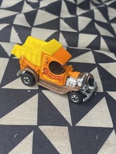 1977 Vintage Hot Wheels Truckin' Dump A” Truck’n Orange Yellow Brown Hong Kong