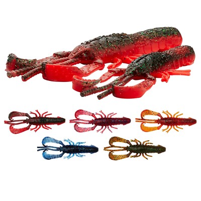 Savage Gear Reaction Crayfish 7,3cm 9,1cm 5 Stück Gummi Krebs mit Rassel Craw