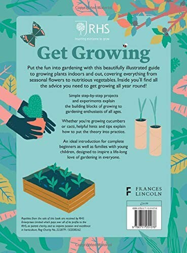 RHS Get Growing: A Family Guide to Gardening Inside and Out Book, New - Picture 2 of 5