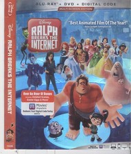 No Disc ORIGINAL SLIPCOVER Ralph Breaks The Internet 2019 Blu-ray Cover 