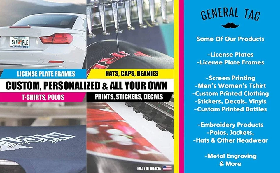 LASER ENGRAVED License Plate Frame Custom Made Personalized Heavy Duty - Image 4 of 4