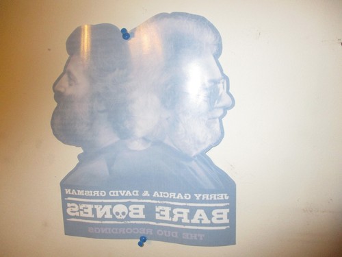 Jerry Garcia & David Grisman-Bare Bones: Duo Recordings Adhesive Poster" Rare! - Picture 2 of 2