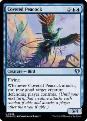MTG Magic the Gathering Coveted Peacock (82/1173) Commander Masters LP