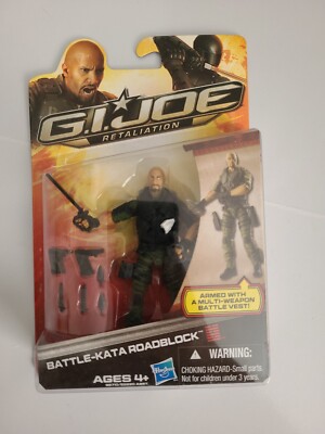 2012 Hasbro Joe Retaliation Battle-Kata Roadblock Action Figure New 