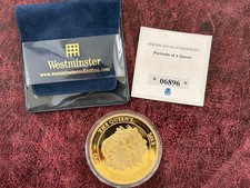 2012 the Diamond Jubilee Gold-Plated Coin Queen of England Portraits with COA