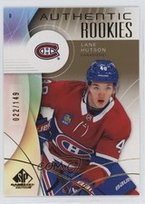 2024 Upper Deck SP Game Used Authentic Rookies Gold 22/149 Lane Hutson #279 0y2g