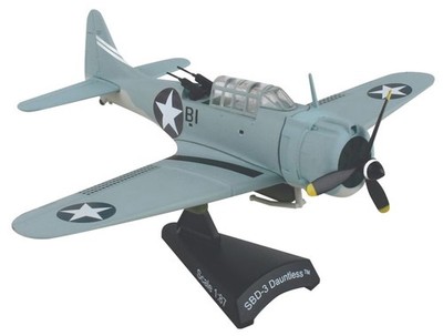 Daron PS5563-2 1/87 SBD-3 Dauntless Richard Best USN Flugzeug Diecast