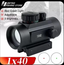 Tactical Optics Riflescope Red Green Dot Sight Scope 11/20mm Rail hunting 1X40mm