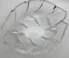 Vintage Marquis by Waterford Heavy Crystal Leaf Shaped  Relish Dish 9 1/2" x 5"
