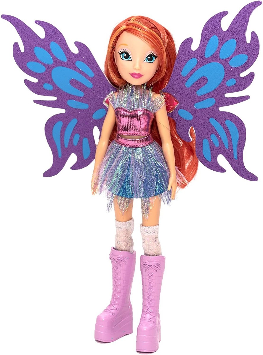 Poupée Winx Club Bloom Bling The Wings - Ailes à Décorer, Accessoires Inclus, Ailes Articulées, Compatible Autres Winx Club