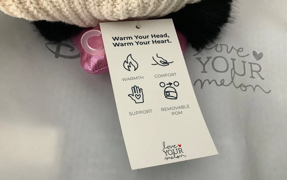 Love Your Melon Infant Baby Girl Beanie двойной помпон Disney Minnie бант Loveknit - Изображение 4 из 4