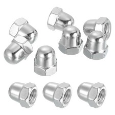 10Pcs M8x1.25mm Acorn Cap Nuts 304 Stainless Steel Hex Cap Dome Head Nuts