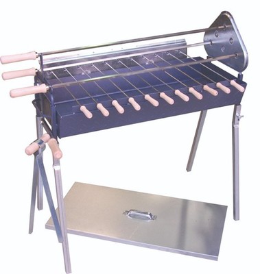Cyprus Foukou BBQ Grill   Triangle Style Charcoal Rotisserie
