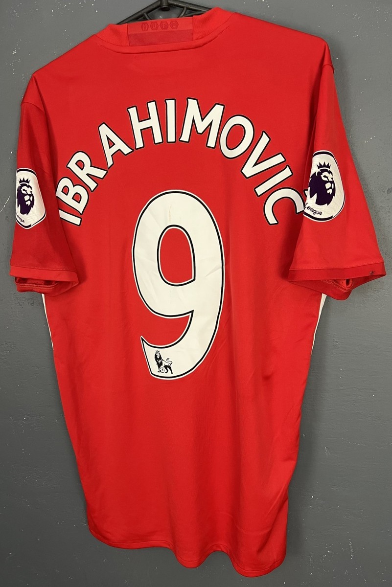 MENS MANCHESTER UNITED 2016/2017 IBRAHIMOVIC SOCCER FOOTBALL SHIRT
