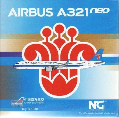 NGM13066 1:400 NG Model China Southern Airbus A321neo Reg #B-1089