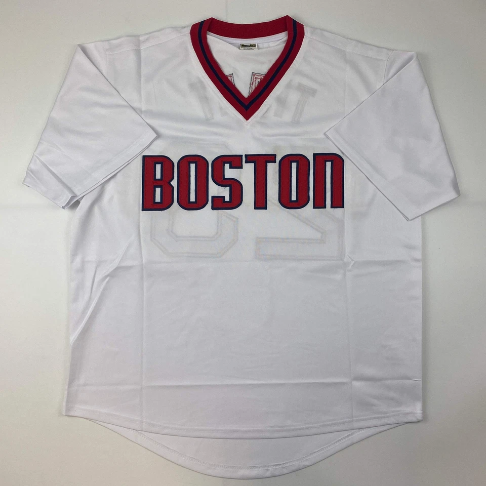 Autographed/Signed Luis Tiant Boston Red Sox White Baseball Jersey JSA COA - Image 4 of 4