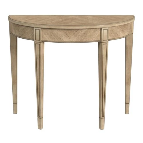 Hampton Demilune Antique Beige  Console Table - Picture 1 of 7
