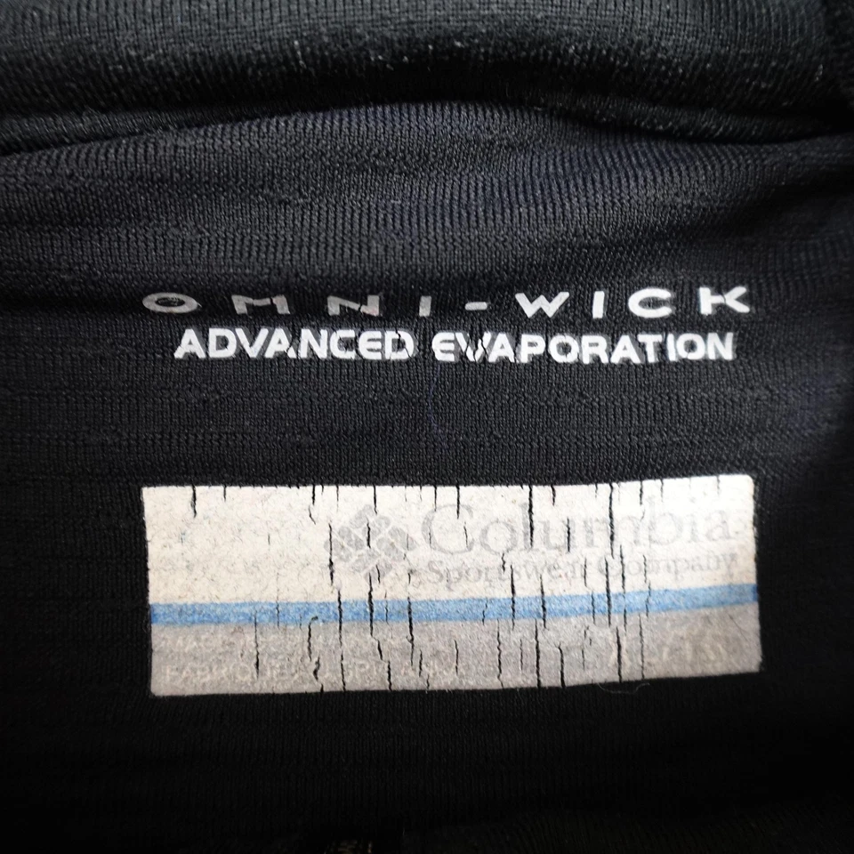 Пуловер женский Columbia XL черный Omni фитиль 1/2 на молнии базовый слой функциональный поход - Изображение 4 из 4