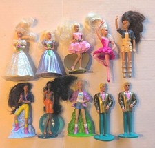 Vintage 90s Barbie McDonald's Mattel Happy Meal Toys Lot of 10 Figures w/Ken
