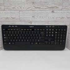 Logitech MK520 Advanced Wireless Keyboard Tested Working No USB Receiver
