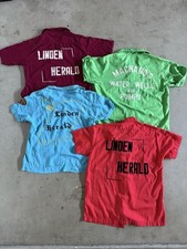 Vntg 60s Lot Of 4 Bowling Shirts Rayon Cotton Flocked Hilton Nat Nast King Louie