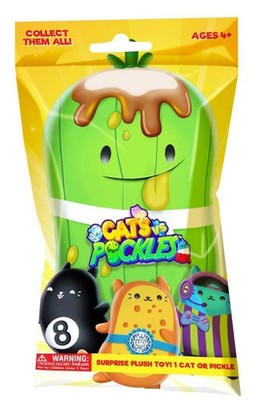 Pop Art Soft **CATS VS PICKLES* Plush** You Choose New with Tag