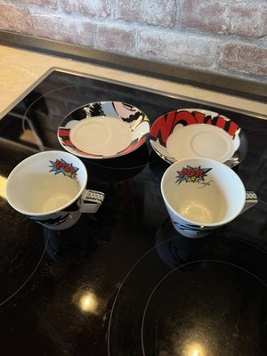 Vabene Porcelain Tassen Set Retro Pop Art 