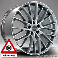 22 Zoll MM2 Alufelgen 10x22 5x112 ET26 in grau frontpoliert f&uuml;r Mercedes