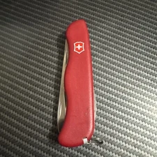 Victorinox Rucksack Swiss Army Knife with Locking Blade 111mm Bent Tip